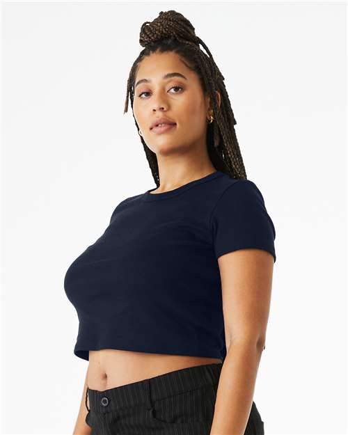 BELLA + CANVAS 1010 Solid Navy Blend — on model side