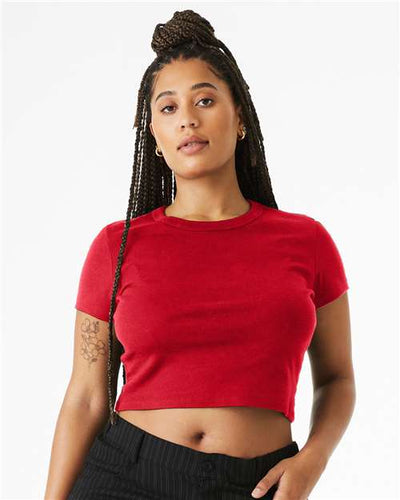 BELLA + CANVAS 1010 Solid Red Blend — on model front