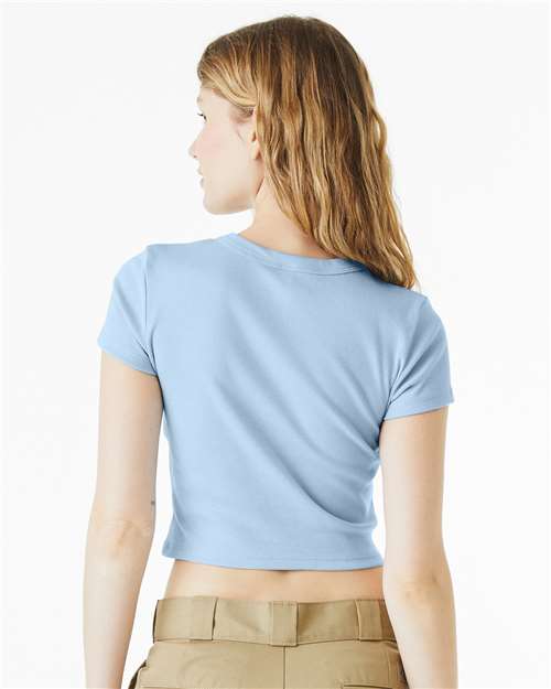 BELLA + CANVAS 1010 Solid Baby Blue Blend — on model back