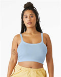 BELLA + CANVAS 1012 Solid Baby Blue Blend — on model front