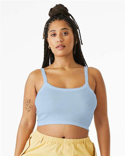 BELLA + CANVAS 1012 Solid Baby Blue Blend — on model front