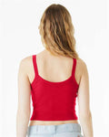 BELLA + CANVAS 1012 Solid Red Blend — on model back