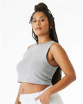 BELLA + CANVAS 1013 Athletic Heather — on model side