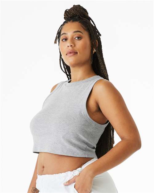 BELLA + CANVAS 1013 Athletic Heather — on model side