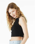 BELLA + CANVAS 1013 Solid Black Blend — on model side
