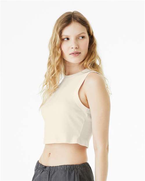 BELLA + CANVAS 1013 Solid Natural Blend — on model side