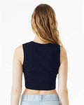 BELLA + CANVAS 1013 Solid Navy Blend — on model back
