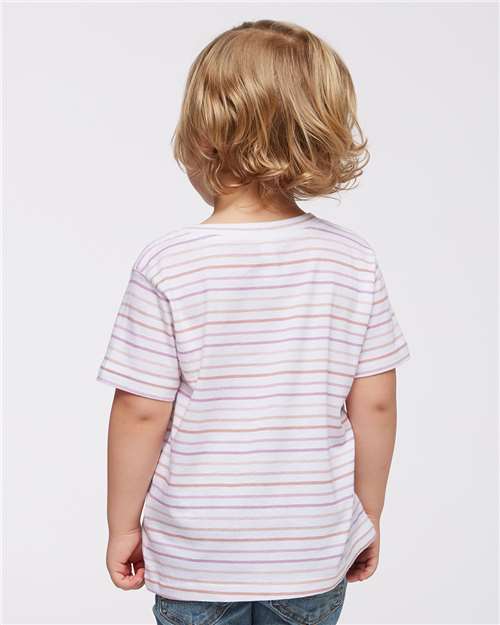 Rabbit Skins 3321 Lilac Stripe — on model back
