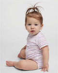 Rabbit Skins 4424 Lilac Stripe — on model side