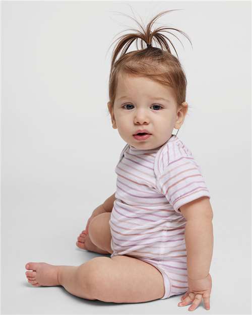 Rabbit Skins 4424 Lilac Stripe — on model side