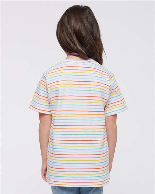 LAT 6101 Rainbow Stripe — on model back