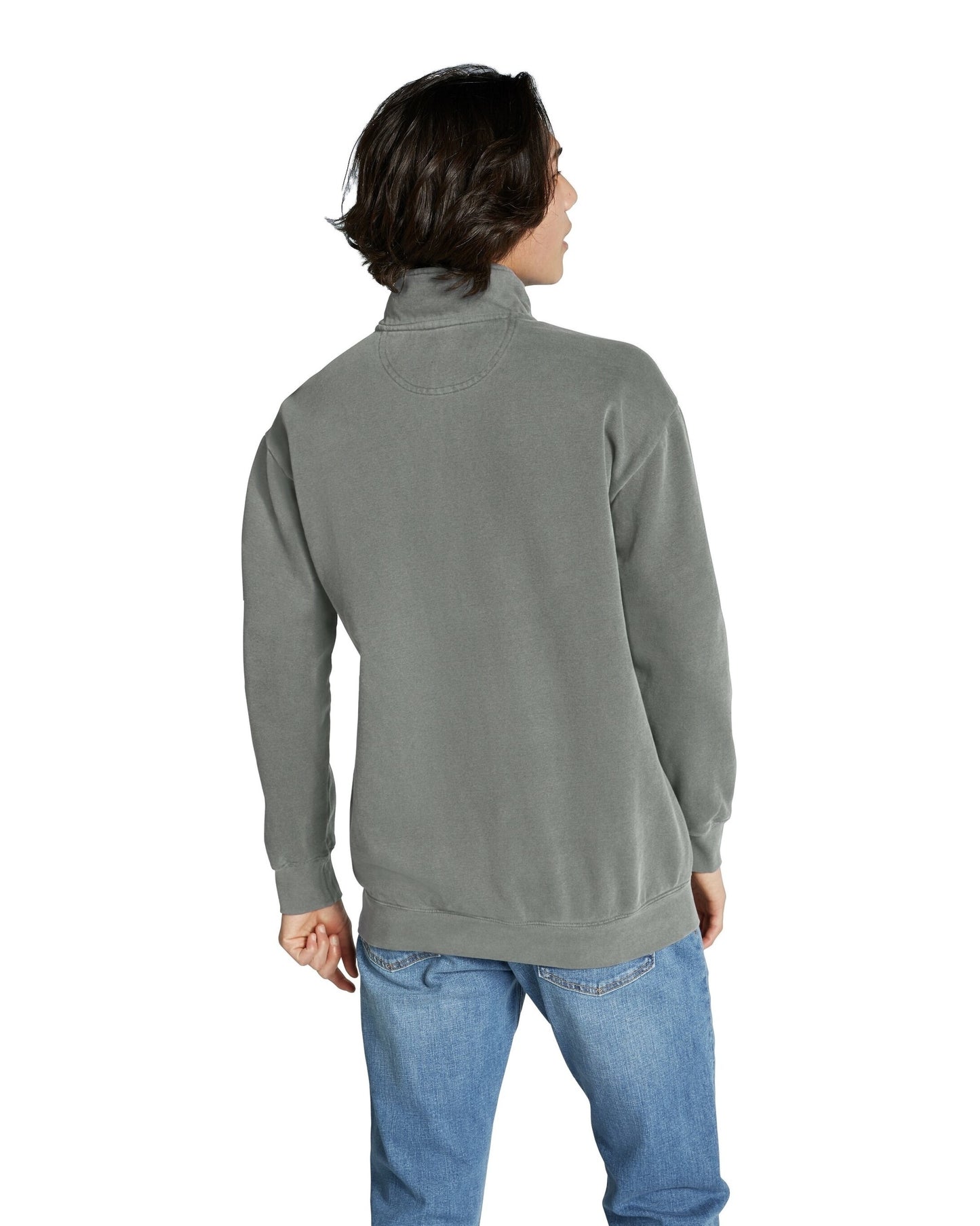 Unisex Quarter-Zip Sweatshirt - Gray
