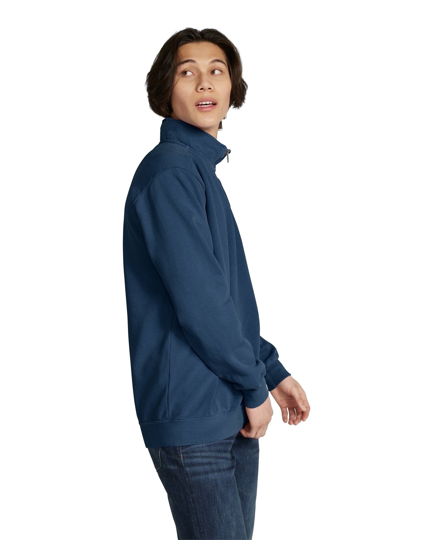Unisex Quarter-Zip Sweatshirt - True Navy