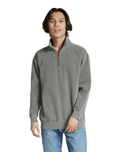 Unisex Quarter-Zip Sweatshirt - Gray