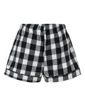 Boxercraft BW6501 Black/ White Buffalo Plaid — back