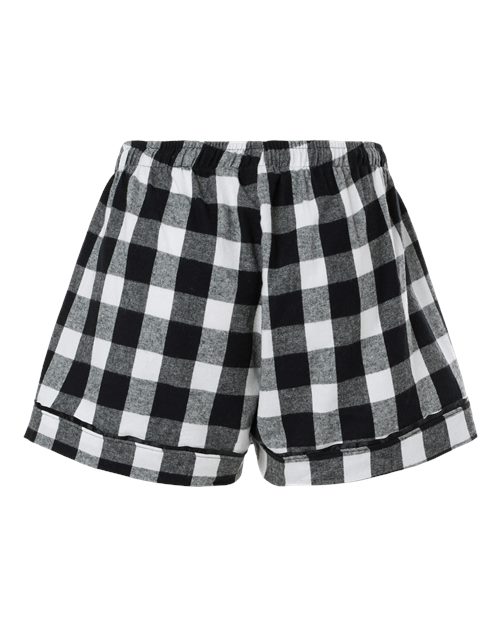 Boxercraft BW6501 Black/ White Buffalo Plaid — back