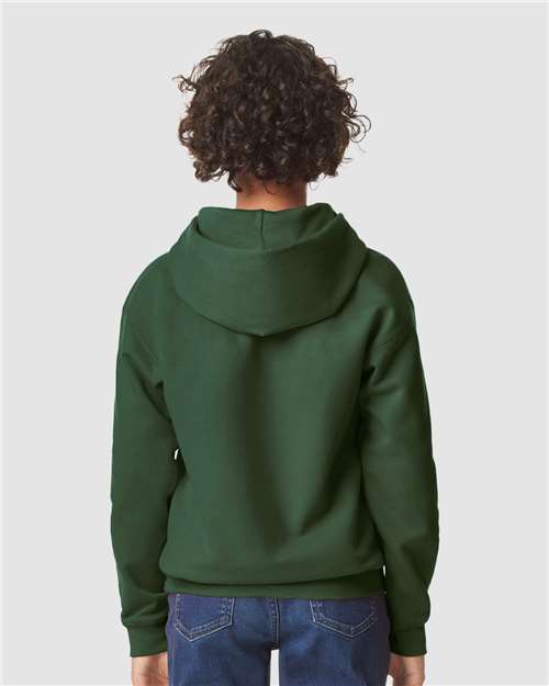 Gildan SF500B Forest Green — on model back