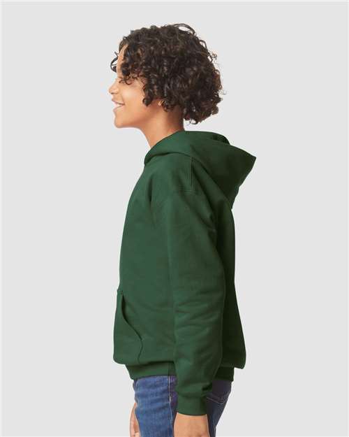 Gildan SF500B Forest Green — on model side