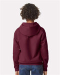 Gildan SF500B Maroon — on model back