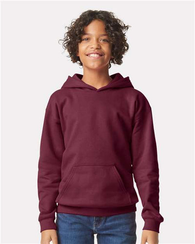 Gildan SF500B Maroon — on model front