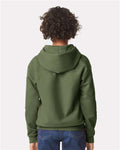 Gildan SF500B Military Green — on model back