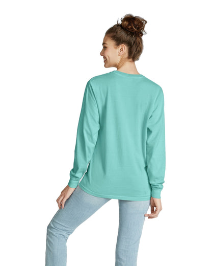 Unisex Heavyweight RS Long-Sleeve Pocket T-Shirt - Chalky Mint