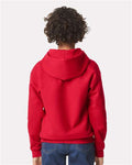 Gildan SF500B Red — on model back