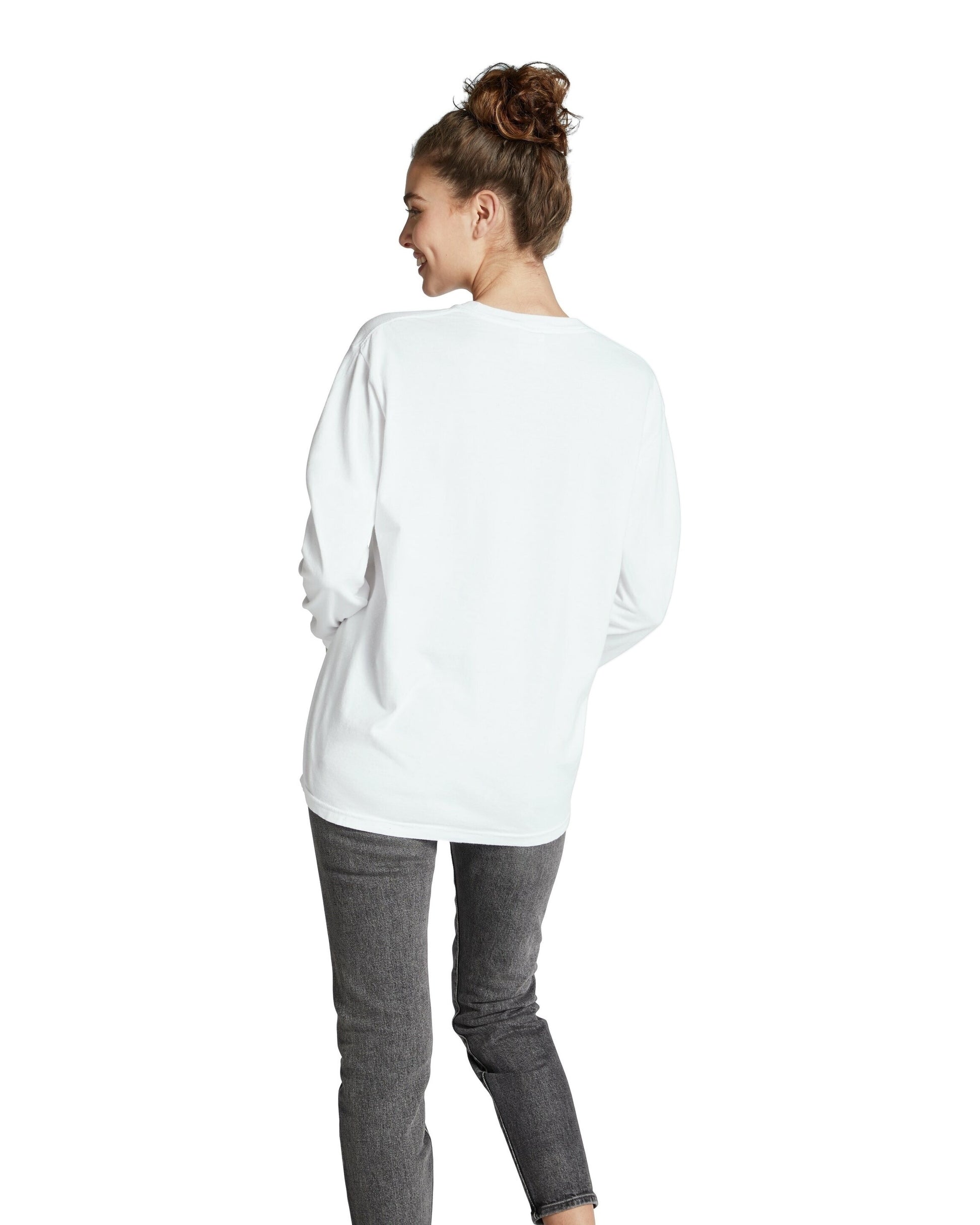 Unisex Heavyweight RS Long-Sleeve Pocket T-Shirt - White