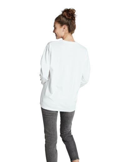 Unisex Heavyweight RS Long-Sleeve Pocket T-Shirt - White