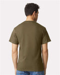 Gildan H000 Olive — on model back