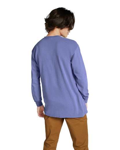 Unisex Heavyweight RS Long-Sleeve Pocket T-Shirt - Violet