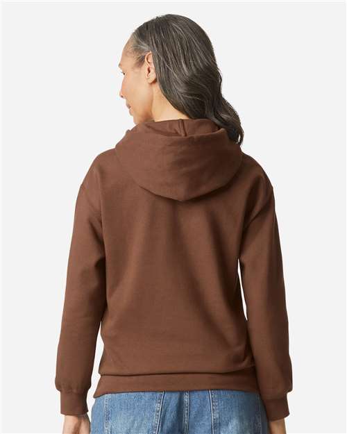 Gildan SF500 Cocoa — on model back