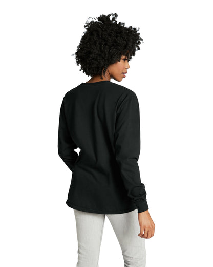 Unisex Heavyweight RS Long-Sleeve Pocket T-Shirt - Black