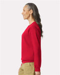 Gildan SF000 Red — on model side