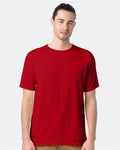 ComfortWash by Hanes GDH100 Athletic Red — on model front