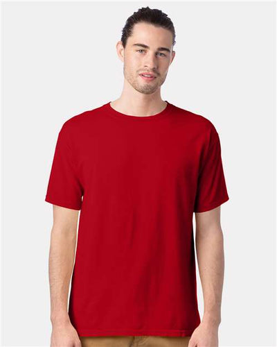 ComfortWash by Hanes GDH100 Athletic Red — on model front
