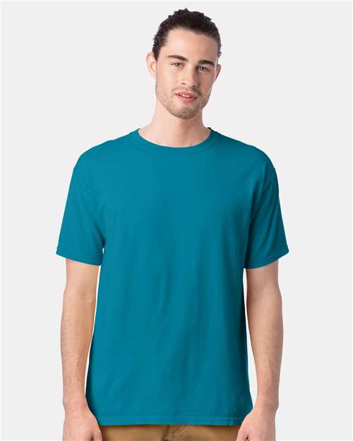 ComfortWash by Hanes GDH100 Ocean Depths — on model front