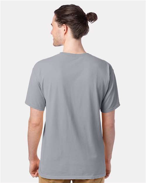 ComfortWash by Hanes GDH100 Silverstone — on model back