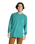 Unisex Heavyweight RS Long-Sleeve Pocket T-Shirt - Topaz Blue