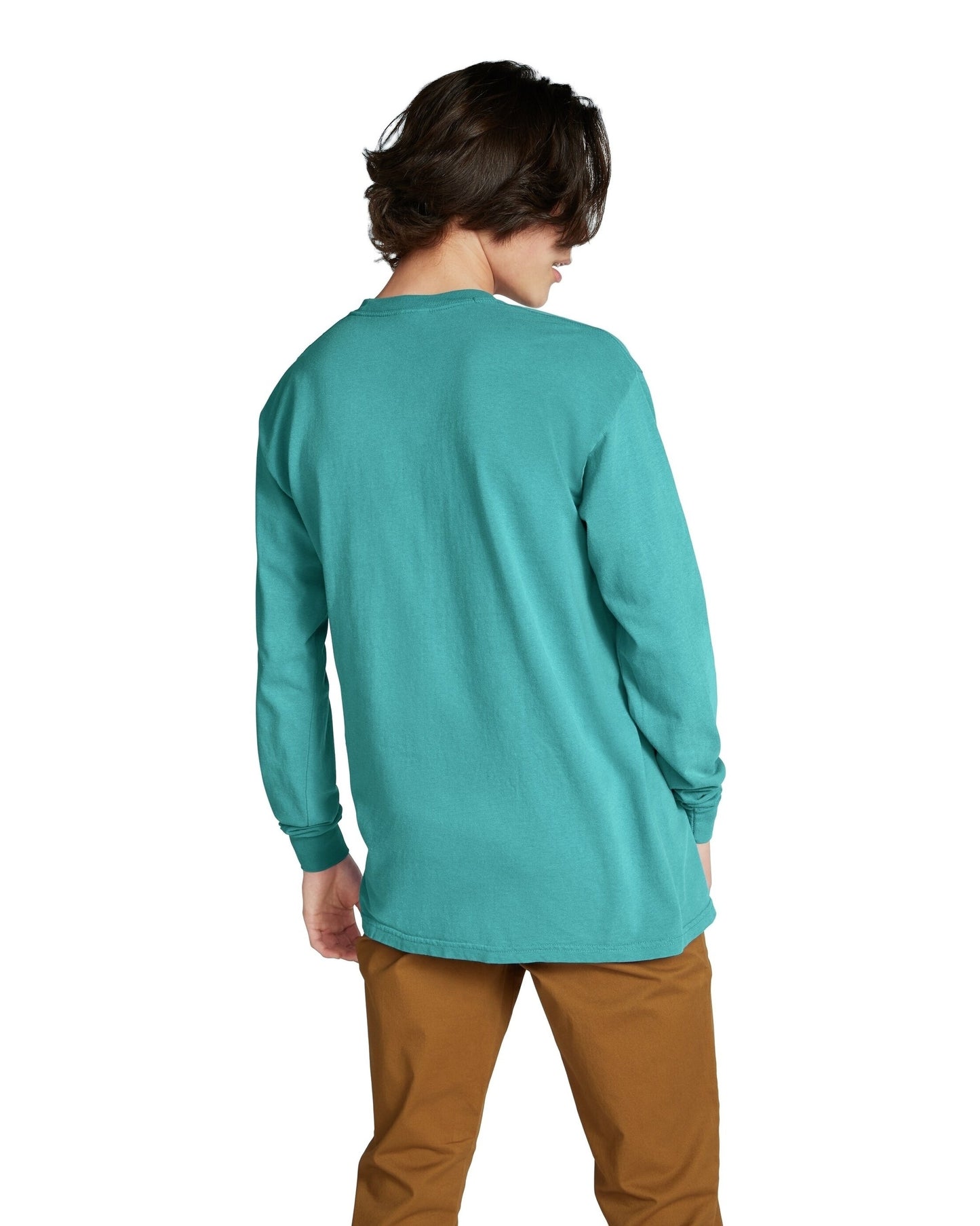 Unisex Heavyweight RS Long-Sleeve Pocket T-Shirt - Topaz Blue