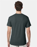 Hanes 42TB Athletic Green Heather — on model back
