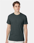 Hanes 42TB Athletic Green Heather — on model front