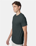 Hanes 42TB Athletic Green Heather — on model side