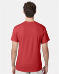 Hanes 42TB Athletic Red Heather — on model back
