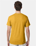 Hanes 42TB Gold Heather — on model back