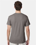 Hanes 42TB Stone Grey Heather — on model back