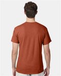 Hanes 42TB Texas Orange Heather — on model back