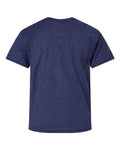 Hanes 498Y Heather Navy — back
