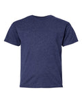 Hanes 498Y Heather Navy — front