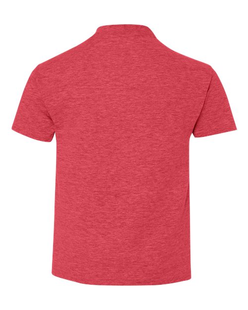 Hanes 498Y Heather Red — back